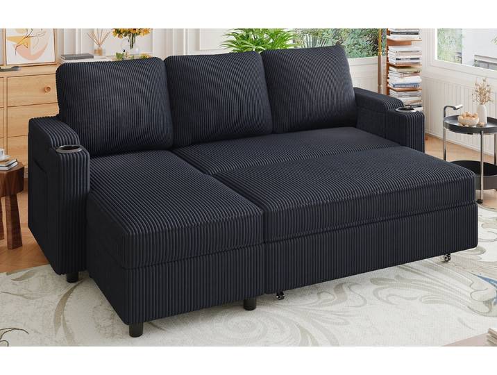 GUNJI Ecksofa L-shaped/U-shaped sofa with storage and sleeping functions