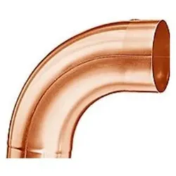 Grömo, Rohrverbindungstechnik, Kupfer-Rohrbogen 85Grad, 87mm, mit Einzug (Winkelverbindung)