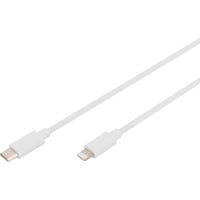 USB 2.0 Daten-/Ladekabel USB-C > Lightning, MFI zertifiziert weiß, 2 Meter, PD 2.0, Laden mit bis zu 60 Watt