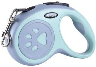 Uplift Essentials Retractable Nylon Dog Leash For Small Pets 3m Or 5m Length 5m green