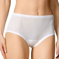 Calida Ajour Slip Weiß Baumwolle 48 Damen