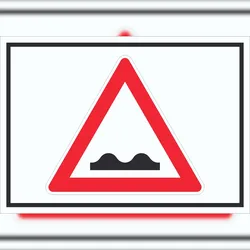 HB-Druck Schild Achtung unebene Fahrbahn Symbol A1 (594x841mm)