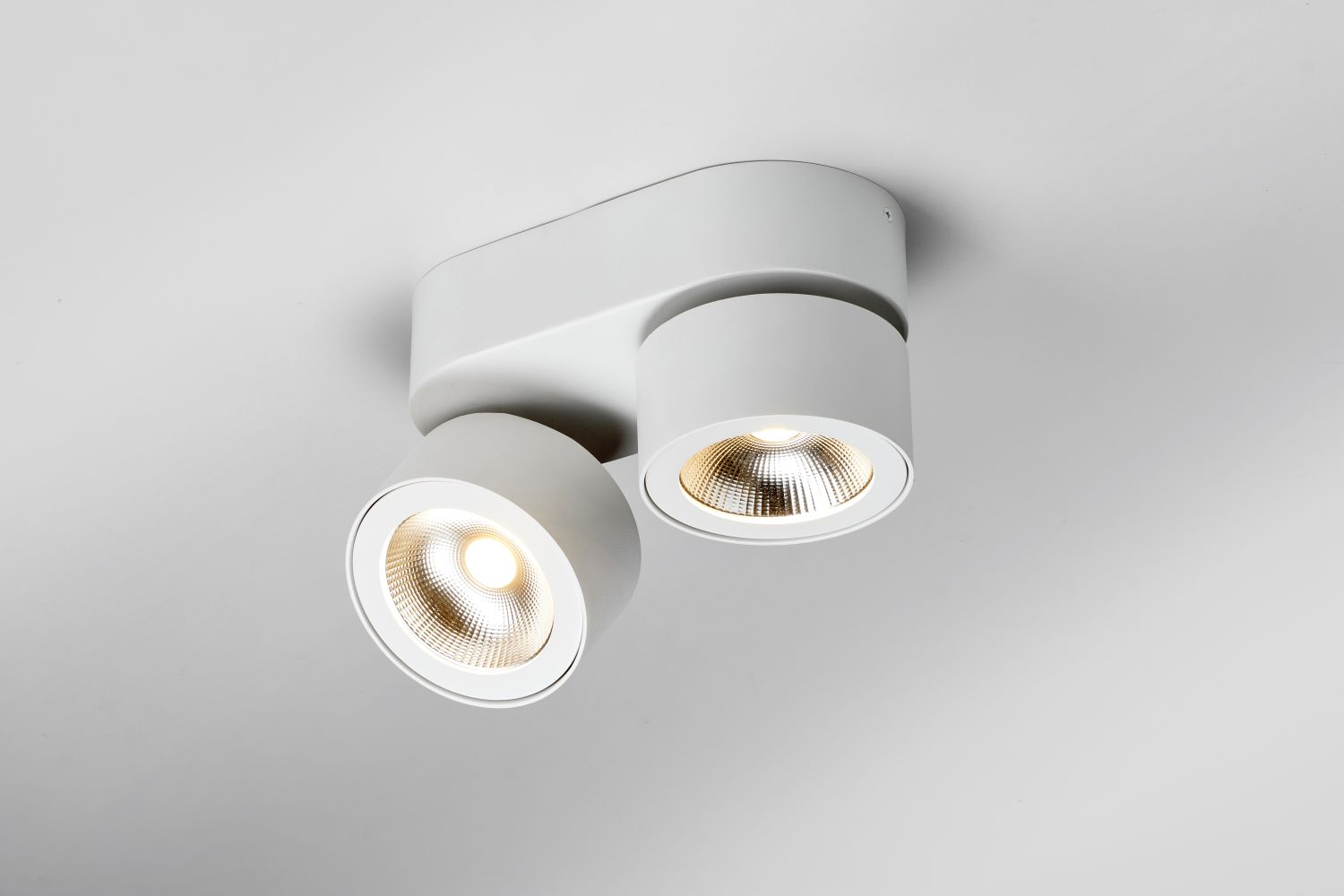 LupiaLicht 2er-LED-Deckenstrahler BLOC MN 2x15 Watt weiß 2700K 2254-2-8 4260489575413
