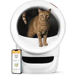 WHISKER Litter-Robot 4 automatisches selbstreinigendes Katzenklo weiß Katzentoilette