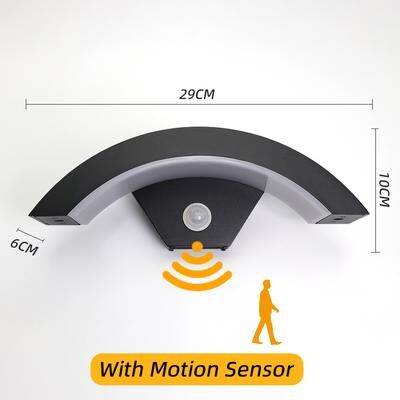 Combo Retail Shop Outdoor LED Wall Light With Motion Sensor, Waterproof Indoor Wall Sconce Light, Garden Lights, Street Corridor & Stairs warm Light 3000k with Motion Sensor