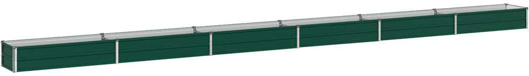 Rio Outdoor Raised Garden Bed Green 24cm H x 600cm W x 40cm D