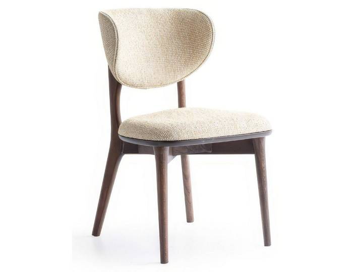 JVmoebel Esszimmerstuhl Stuhl Modern Beige Holz Esszimmerstuhl Polsterstuhl Bequem Design, Made in Europa