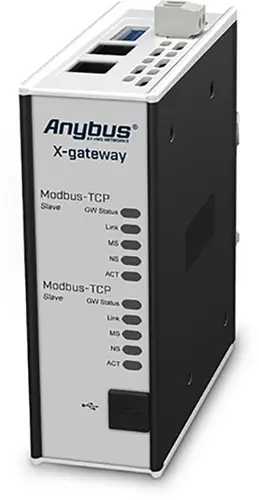 Anybus AB7633 Modbus-TCP Slave/Modbus-TCP Slave Gateway 24 V/DC 1St.