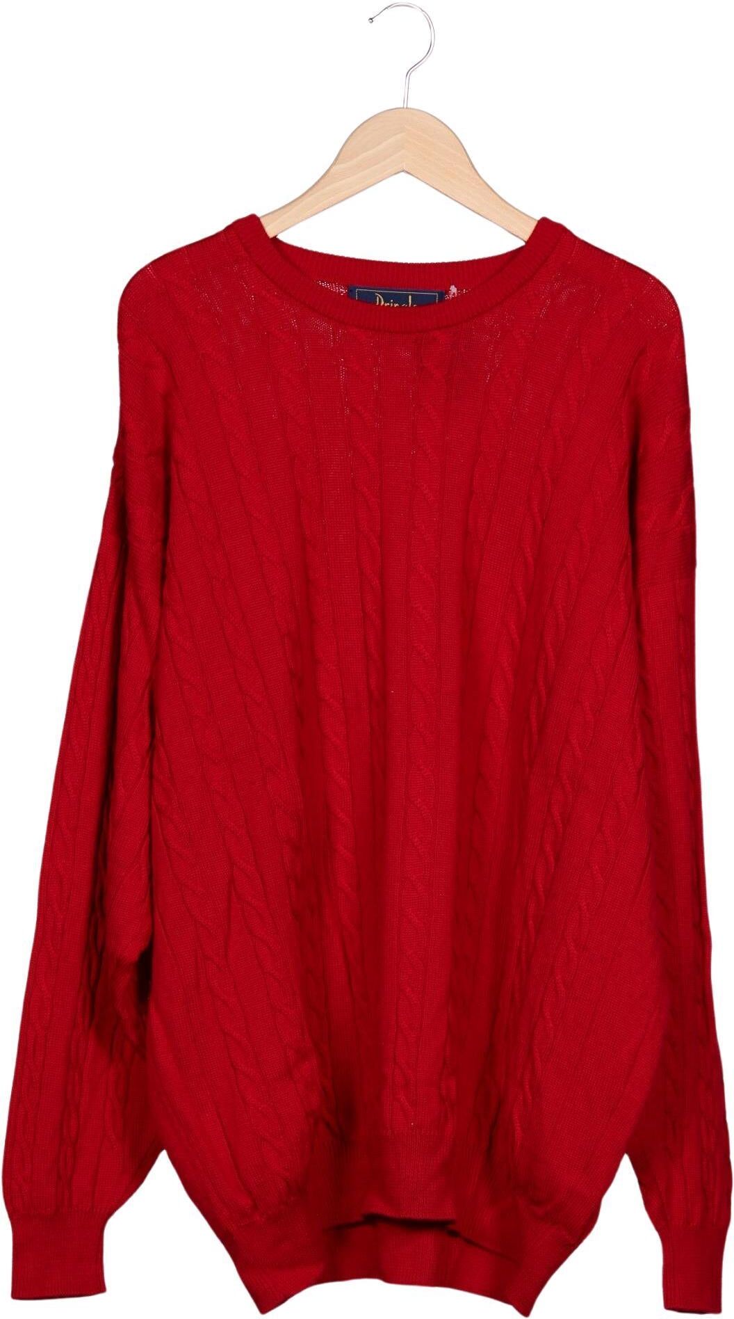 Pringle of Scotland Damen Pullover, Rot, Gr. Xxl, Schurwolle - Second Hand
