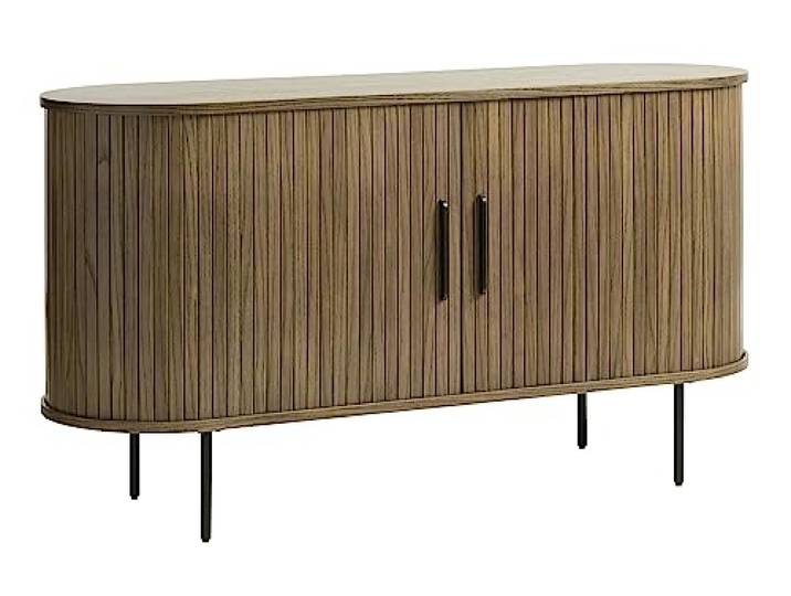 möbelando Sideboard >Nerja< in Eiche braun furniert - 140x76x45 (BxHxT)