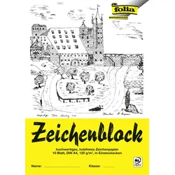 folia Zeichenblock DIN A4 10 Blatt