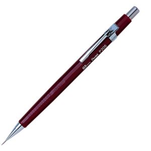 Pentel Druckbleistift Sharp 200, rot, Kunststoff, HB, mit Radiergummi, Strichbreite 0,5 mm