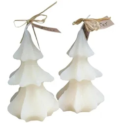2x Chalet, Kerzen, Tannenbaumkerze Elfenbein, Produkttyp: Weihnachtskerze (2 Stk.)