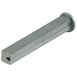 Hoppe VK I-Profilstift 4-KT.10x100mm Fe verz.geteilt
