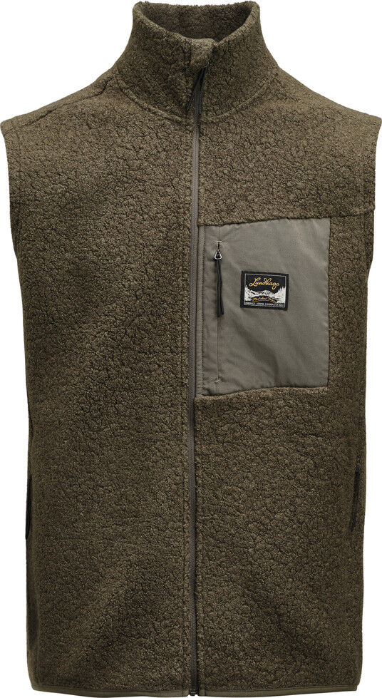 Lundhags Men's Flok Wool Pile Vest Forest Green S