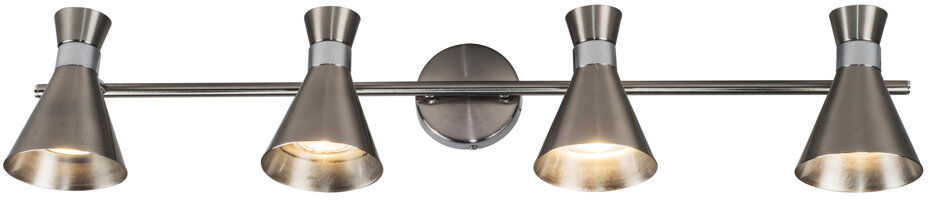 Magnalux Semi Flush Mount Satin Chrome