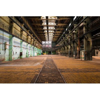 Fototapete PAPERMOON "ARCHITEKTUR-LOST SPACE FABRIK", bunt, B:4m L:2,6m, Vlies, Tapeten