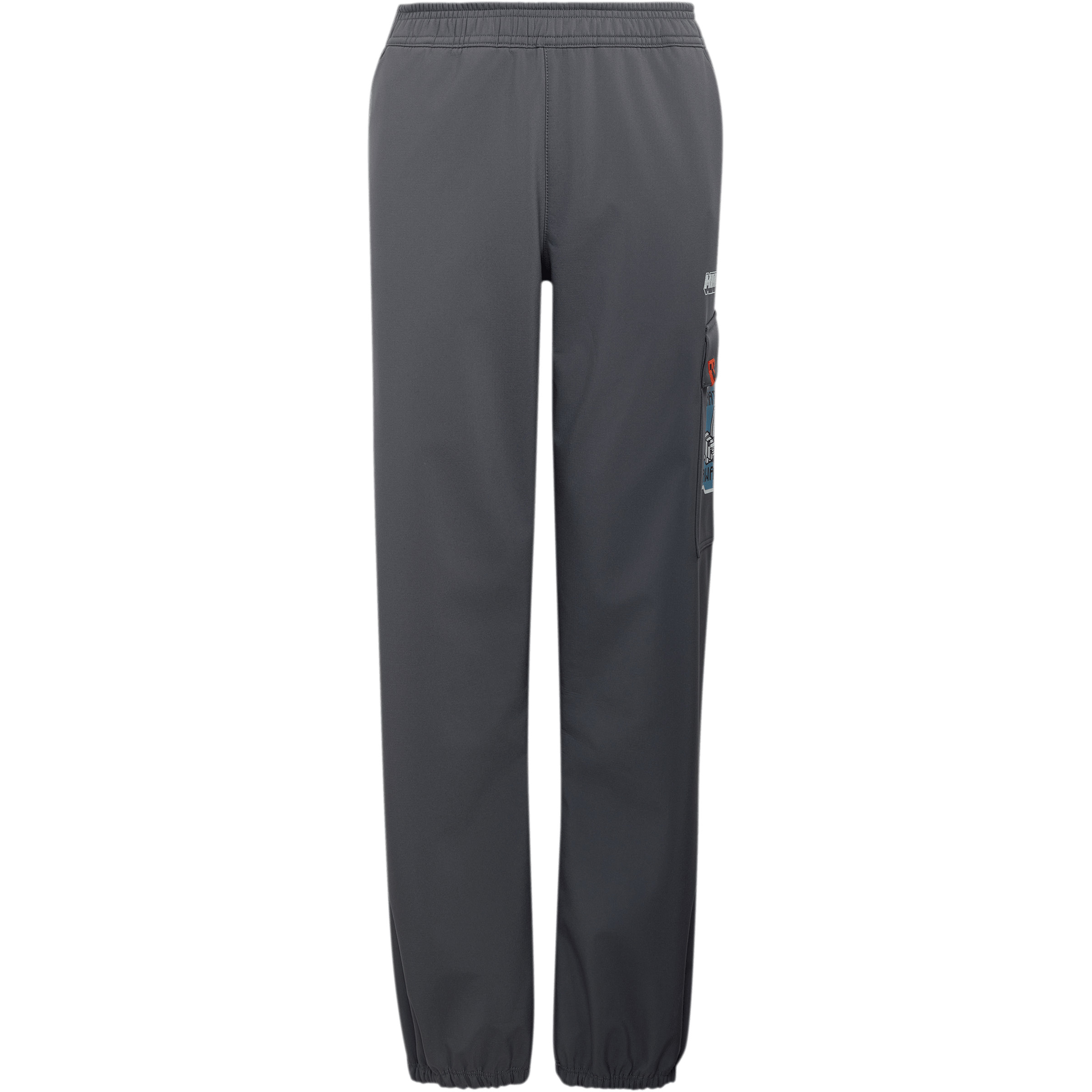 adidas Terrex Minecraft Climawarm Softshell Hose Kinder Softshellhose grau Größe 152 Trekking Windabweisend