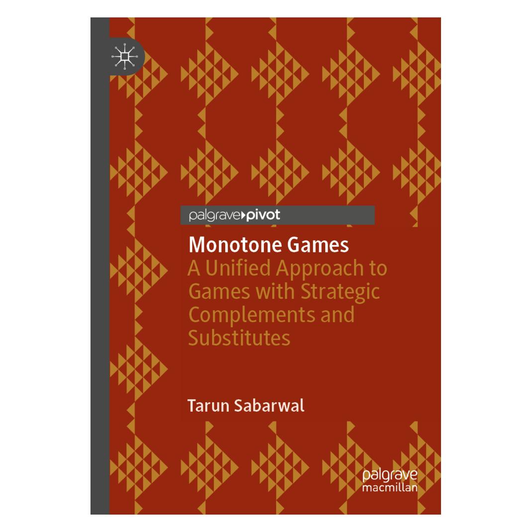 Springer Monotone Games (Englisch, Softcover, Tarun Sabarwal) (56215326)