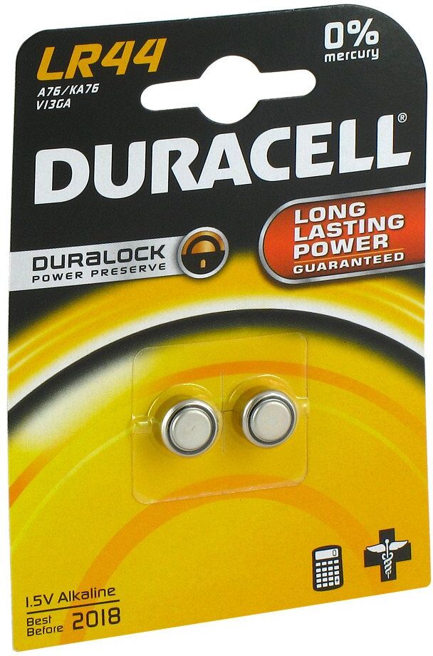 Batterien Knopfzelle Lr 44 A76 Duracell 2stk