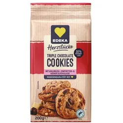 EDEKA Herzstücke Cookies »Triple Chocolate Cookies« 200 g