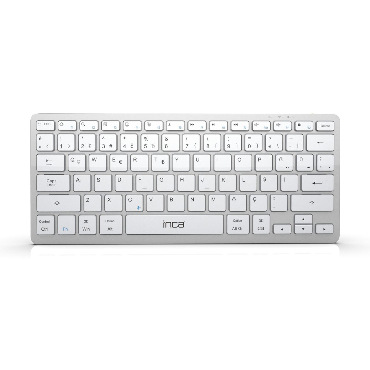 INCA IBK-565BT Bluetooth Deutsch silber (kabellos)