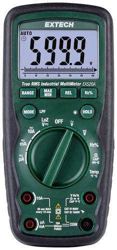 Extech EX520A Hand-Multimeter digital CAT IV 600V Anzeige (Counts): 6000