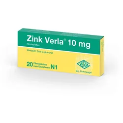 Zink Verla 10 mg 20 St