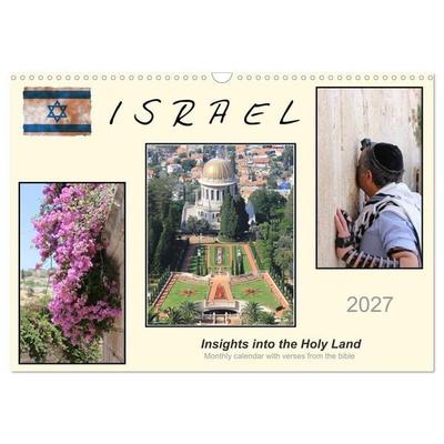 ISRAEL (Wall Calendar 2027 DIN A3 landscape), CALVENDO 12 Month Wall Calendar