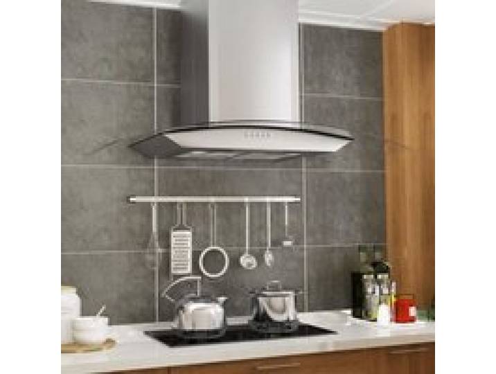 Hotte murale 90 cm Acier inoxydable 756 m³-h LED Hotte aspirante tactile Hotte aspirante cuisine Hotte décorative
