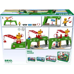 Coffret World : Grue double voie de chargement - BRIO