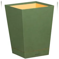 Rhodiarama Papierkorb aus Kunstleder, 27x27x32cm - Salbeigrün 194623C