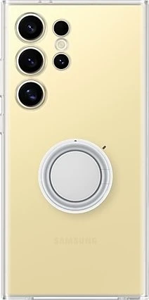 Samsung Galaxy S24 Ultra Transparente Hülle mit abnehmbarem Zubehörhalter Transparent