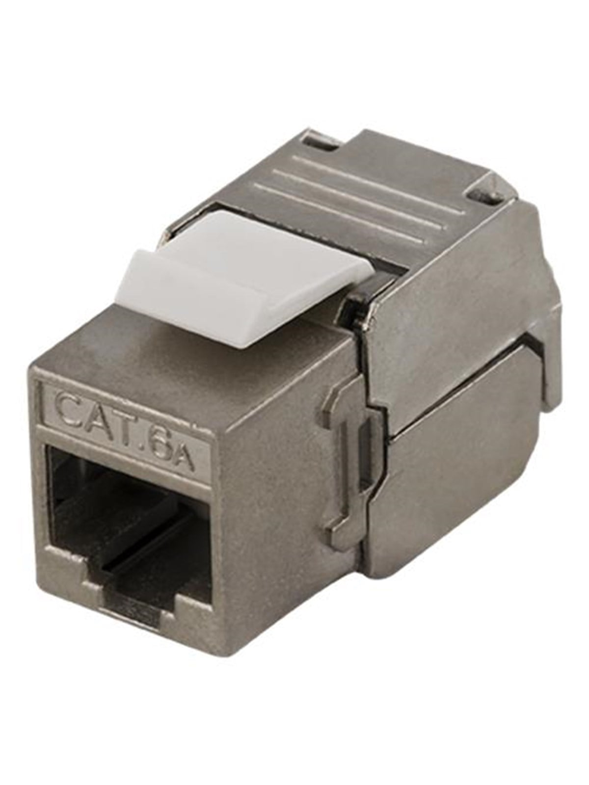 Deltaco MD-112 FTP Cat6a keystone connector shielded 22-26AWG "Tool-free"