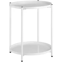 tectake Beistelltisch Oxford 45,5x45,5x53cm  Weiß