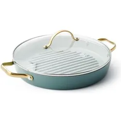 Greenpan Padova Reserve, Pfanne + Kochtopf, Blau, Gold