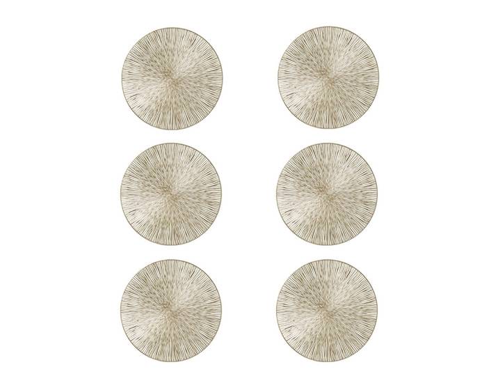 Platzset ZELLER PRESENT, gold, Ø:38cm, Platzsets, Platzset, feierlichen Look