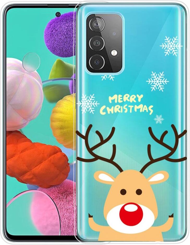 INCOVER Samsung Galaxy A53 (5G) TPU Plast Julecover - Merry Christmas - Rudolf