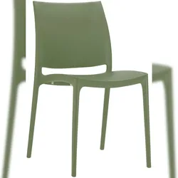 CLP Gartenstuhl Maya, Kunststoff oliv