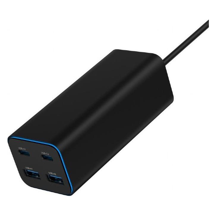 Gembird TA-UC-2A2C-PD100-01-BK (100 W, 4 Ports) (TA-UC-2A2C-PD100-01-BK)