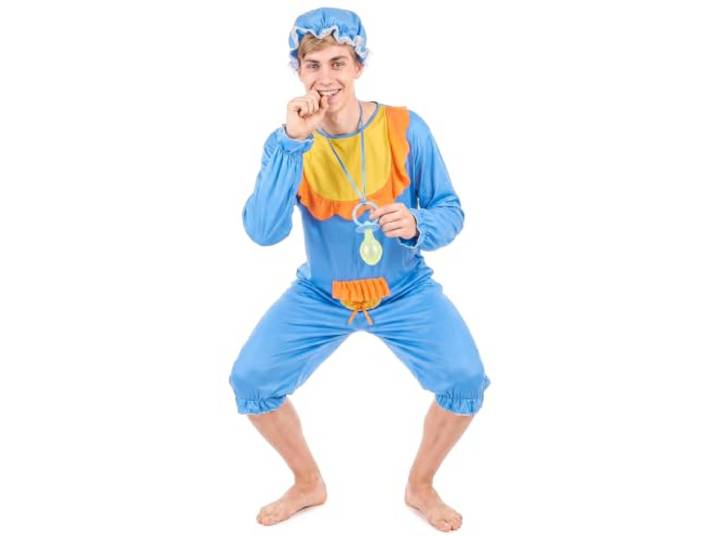 DEGUISE TOI - Blauwe baby kostuum voor mannen