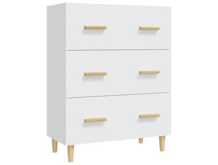 KGFHERENB Sideboard Weiß 70x34x90 cm Holzwerkstoff Beistellschrank Kompakter Anrichttisch mit 3 Schubladen für Wohnzimmer und Schlafzimmer, pflegeleichte Oberfläche aus Holzwerkstoff.