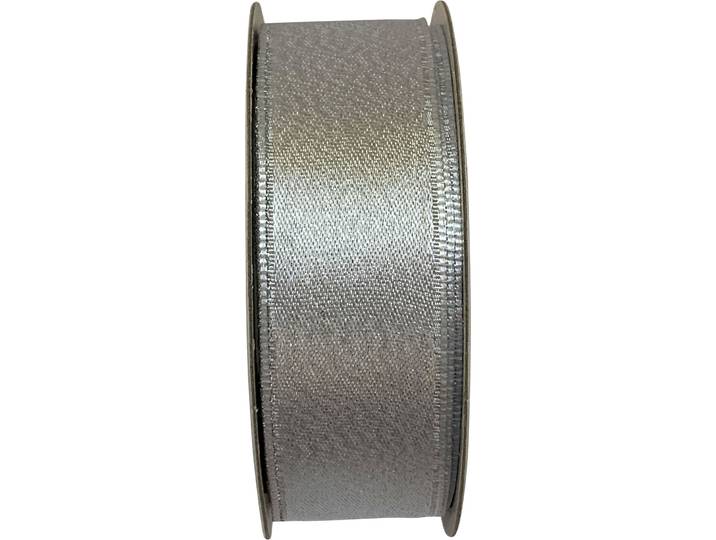 Geschenkband Luxury - Farbe: silber - Material: Polyester - 163