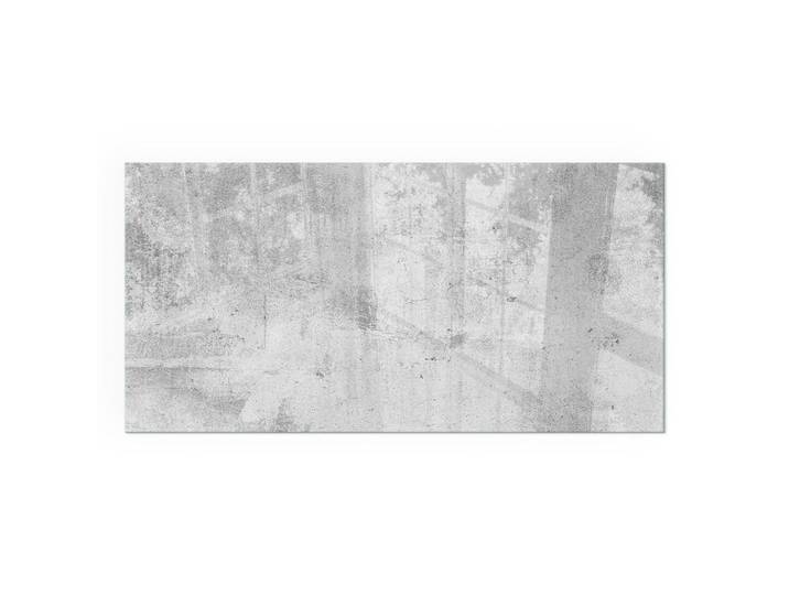 Tulup Kaminbodenplatte 100x50 cm - Rohbetonstruktur, Grau, Glas, Rechteckig, 100x50x0.4 cm, Elektrogeräte, Heizgeräte, Elektrokamine