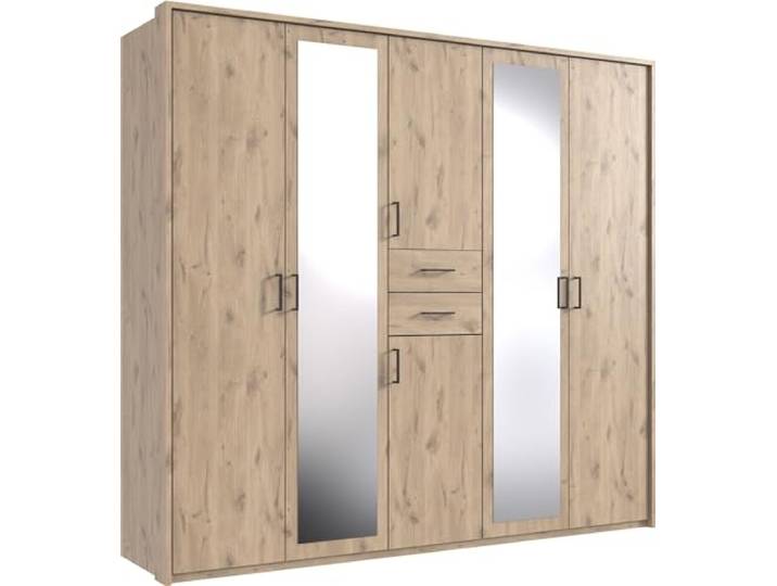 möbelando Schlafzimmer-Set >Dillingen< in Viking-Oak-Nachbildung - 228x213x58cm (BxHxT)