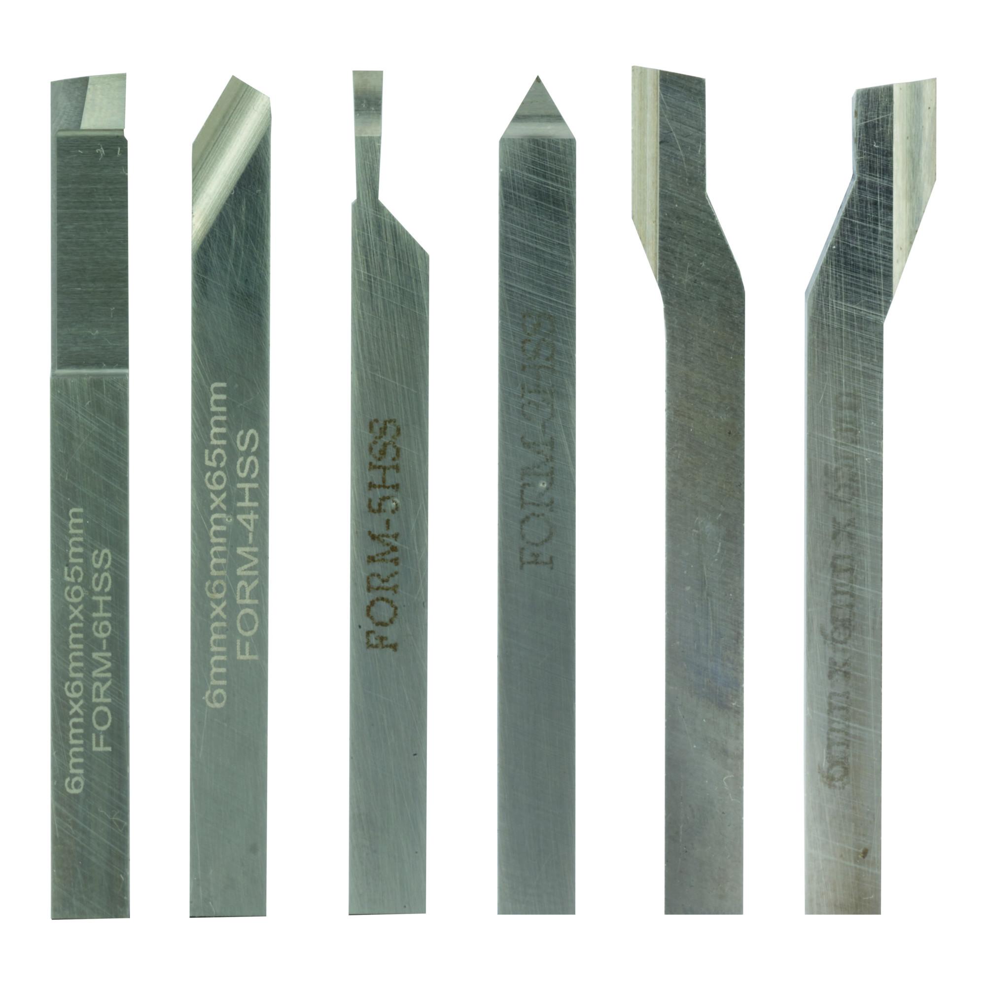 Proxxon Drehstahlsatz, 6-tlg., HSS/Co, 6 x 6 x 65 mm (24524)