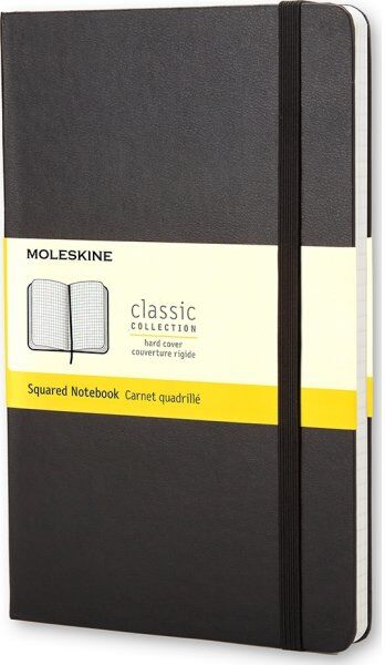 Moleskine Clas. H Notesbog   L   Kvad.   Sort