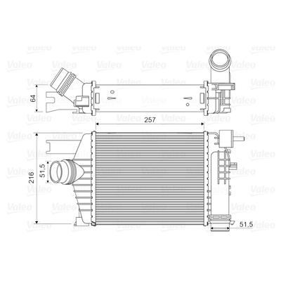 VALEO Ladeluftkühler 818343 für DACIA