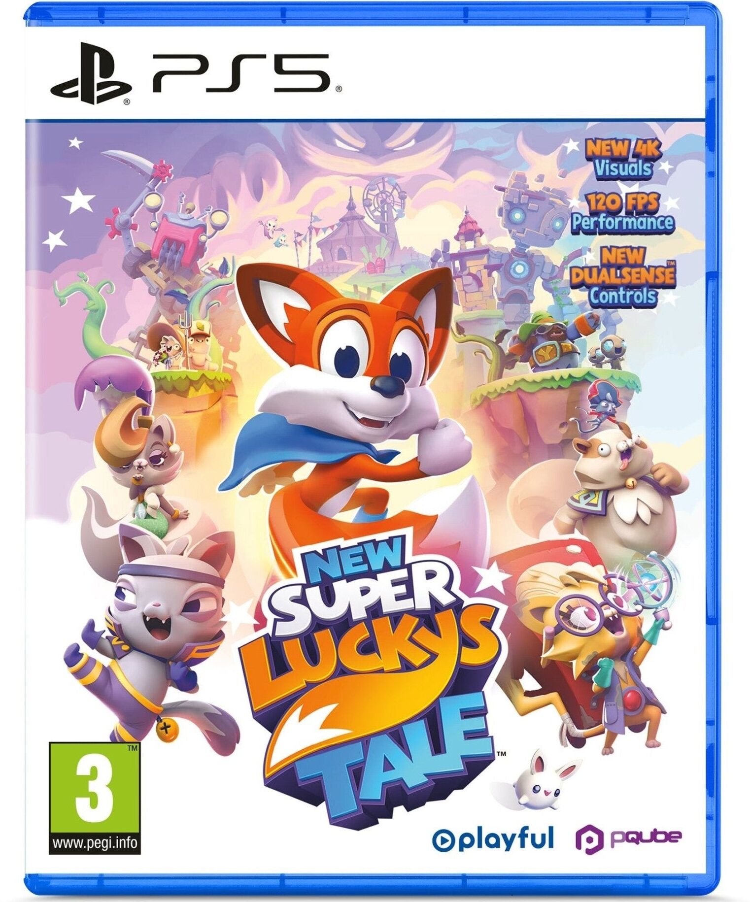 PQube New Super Lucky’s Tale for PlayStation 5 (Disc) - Physical Game for PS5 with 4K Presentation and DualSense Controller Features