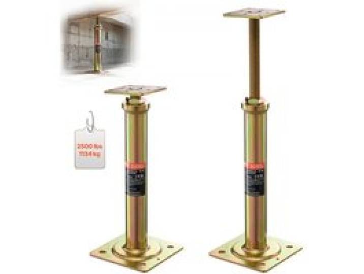 VEVOR Cric de Sol de Maison, Hauteur 29,46-40,64 cm, Cric de Plancher Sous-sol Réglable pour Nivellement, 4PCS, Capacité Charge 997,9 kg par Unité, Vérin Télescopique Galvanisé pour Support Temporaire